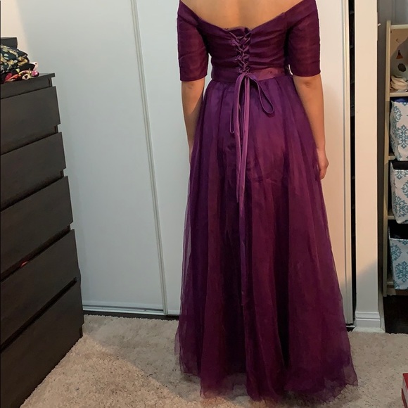 Formal Purple Dreas/wedding - Picture 4 of 4